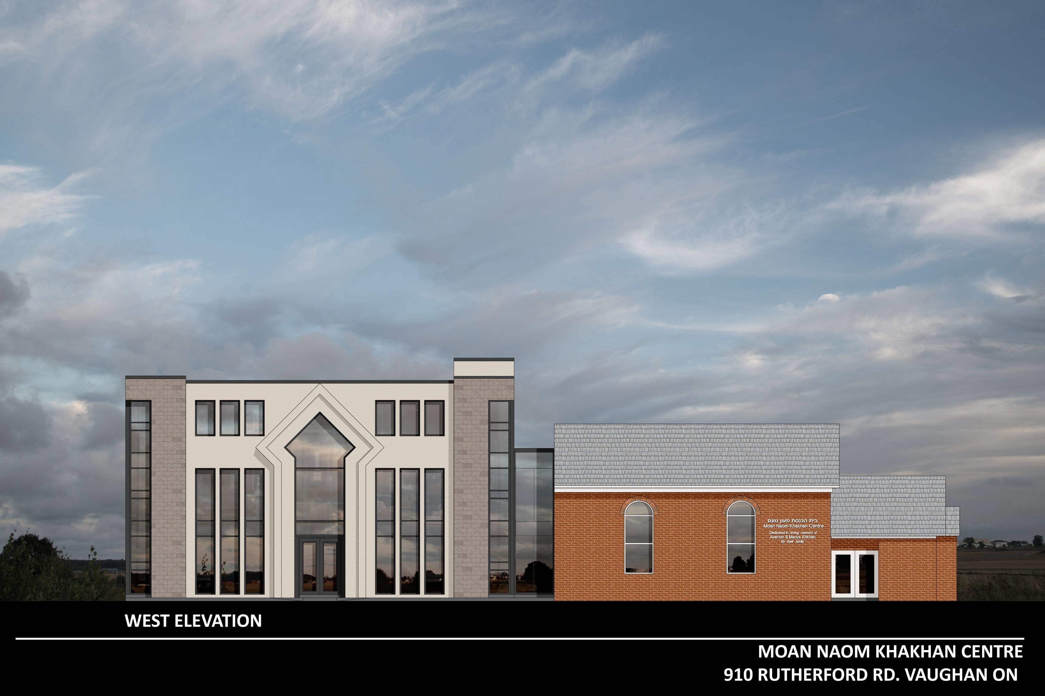 Moan Naom Khakhan Centre — West Elevation, 910 Rutherford Rd, Vaughan