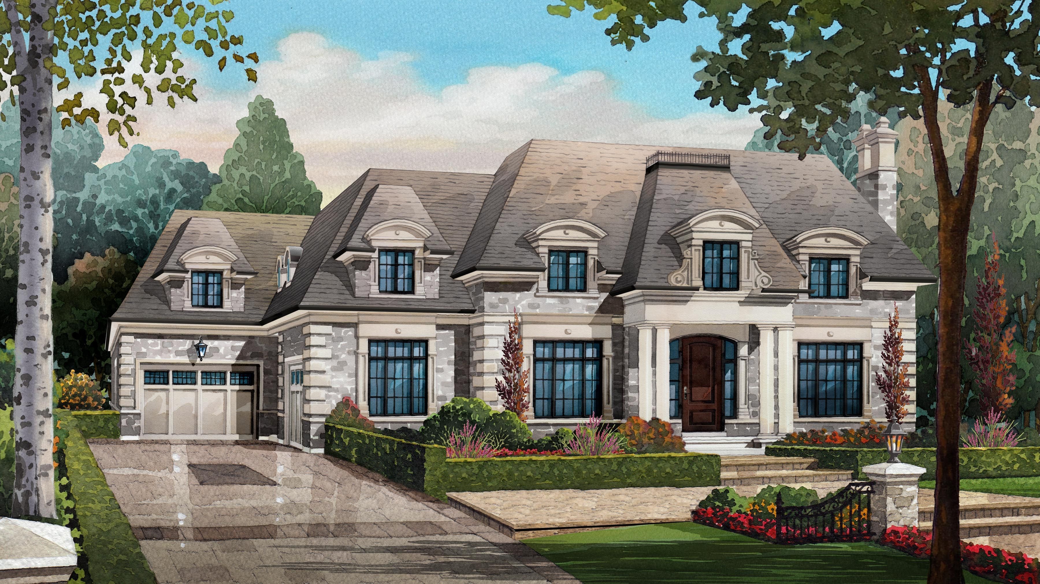 6 Wilket — traditional home colour perspective
